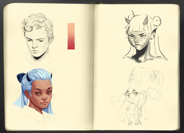 Sketchbook page 1